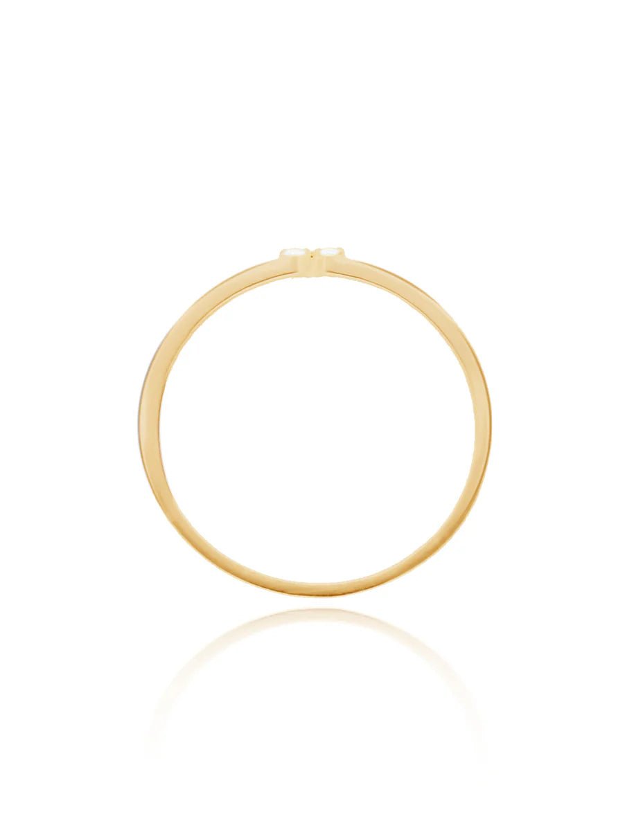 Anillo Angeline en Oro Amarillo 14k con circonias - Mouty Joyería