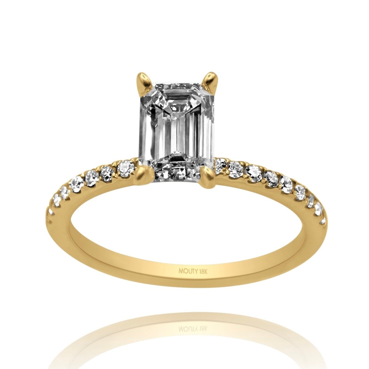 Anillo Aria en oro 1.00 ct - Mouty Joyería