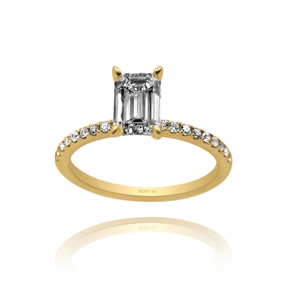 Anillo Aria en oro 1.00 ct - Mouty Joyería