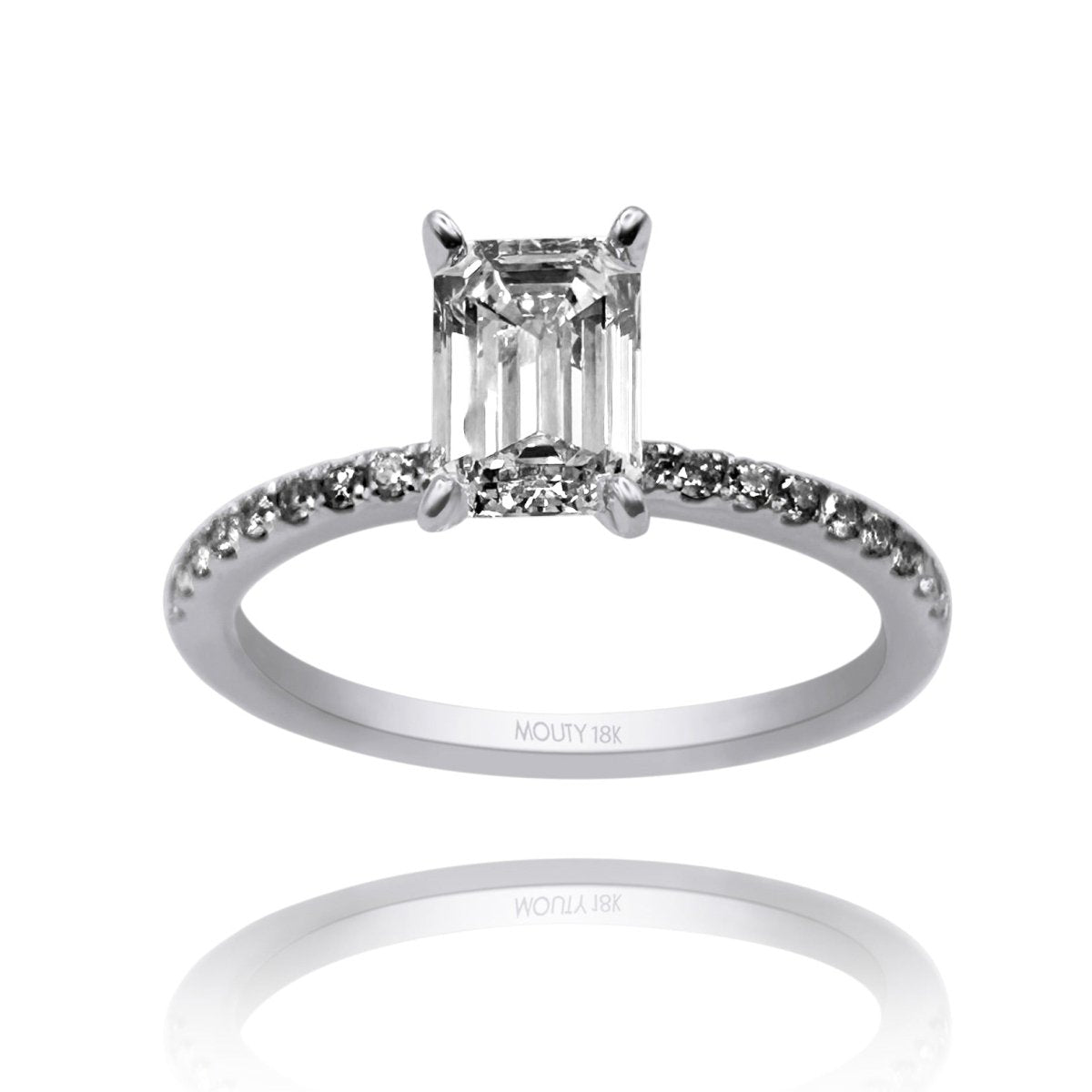 Anillo Aria en oro 1.00 ct - Mouty Joyería