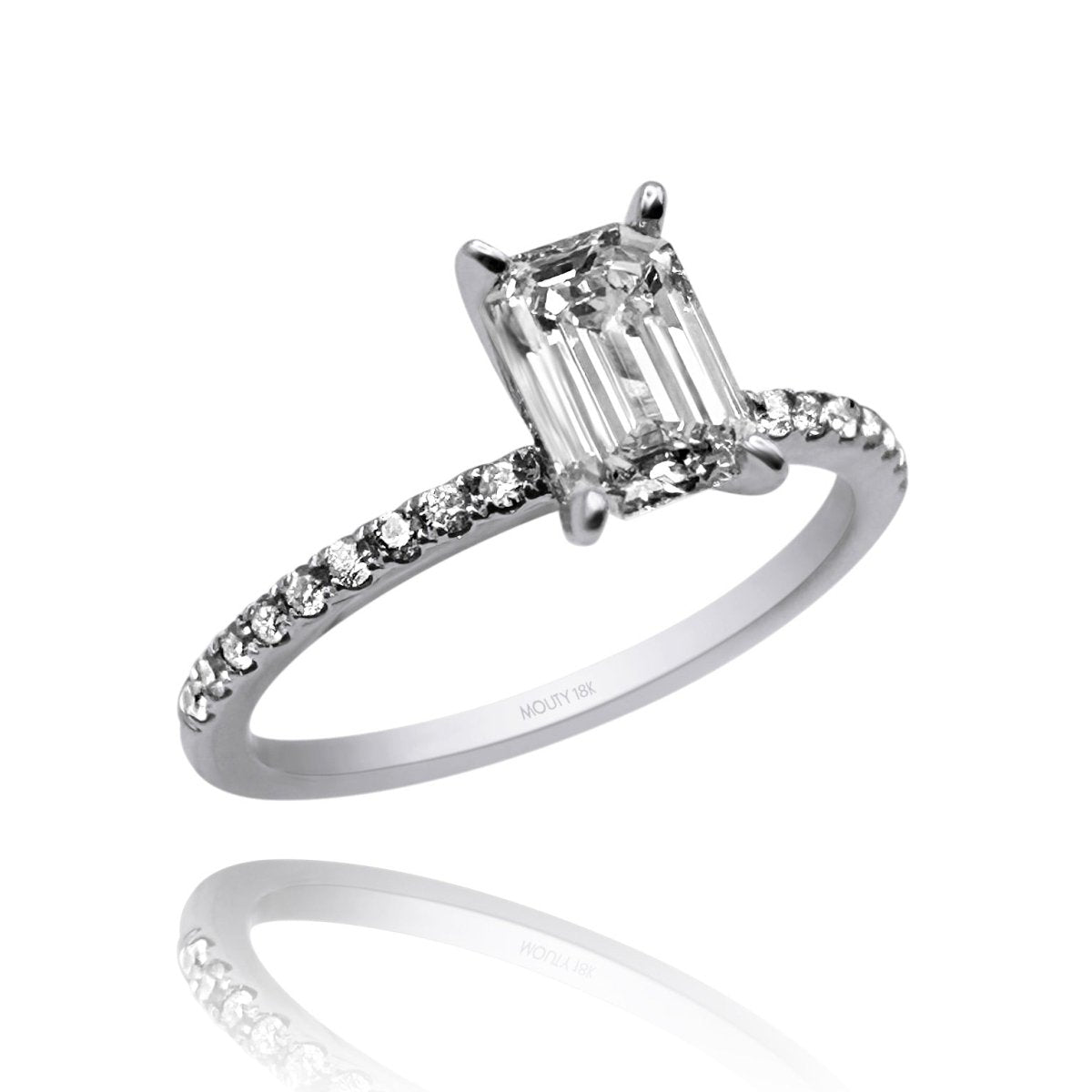 Anillo Aria en oro 1.00 ct - Mouty Joyería