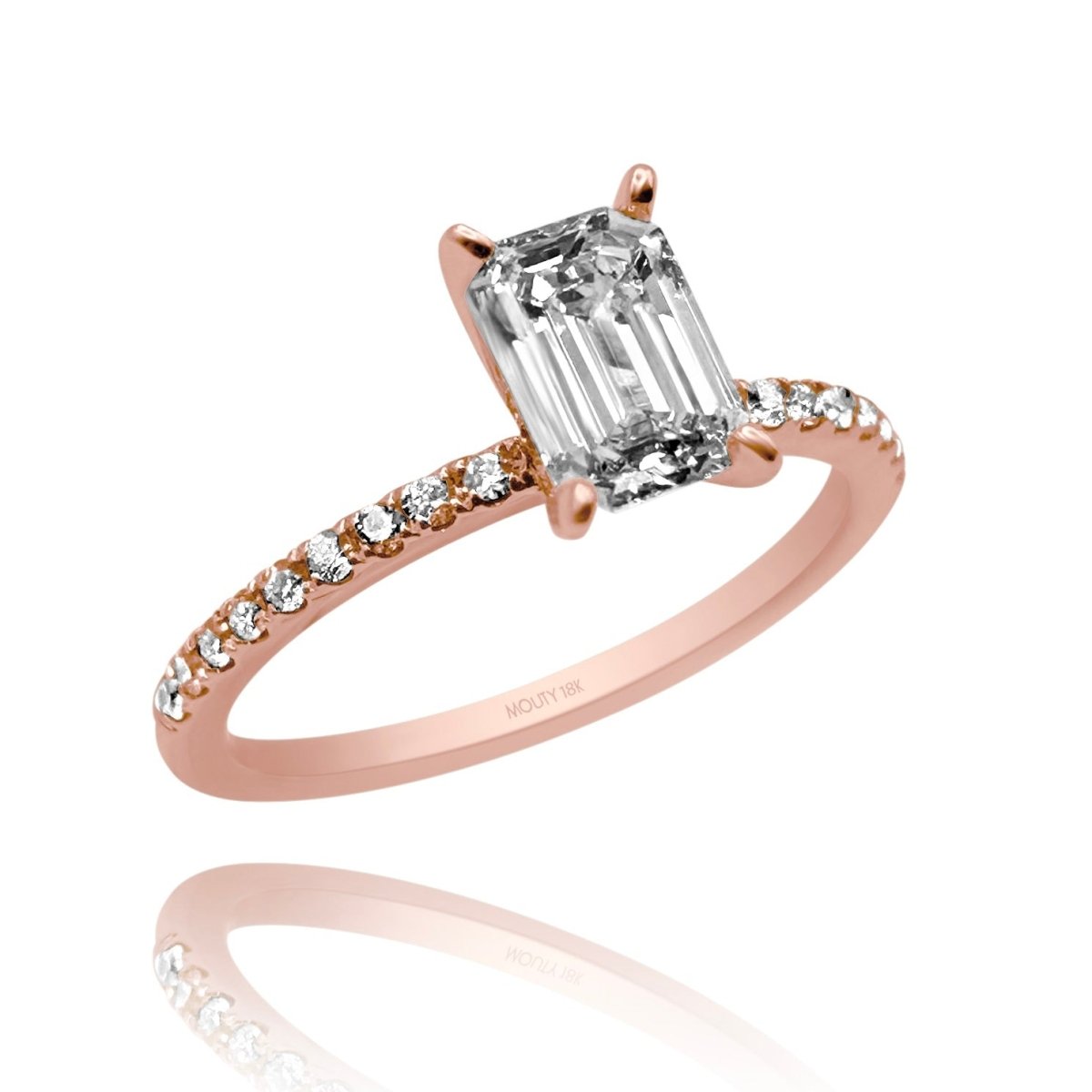 Anillo Aria en oro 1.00 ct - Mouty Joyería