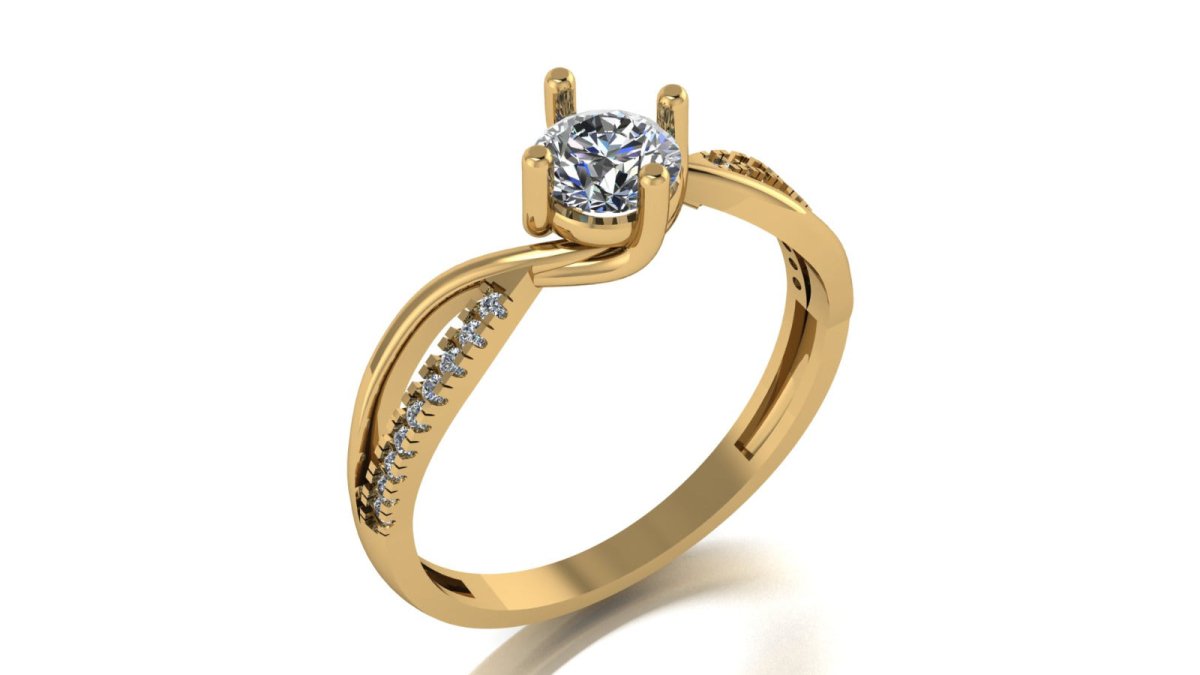 Anillo Ethernel en oro 0.47 ct - Mouty Joyería