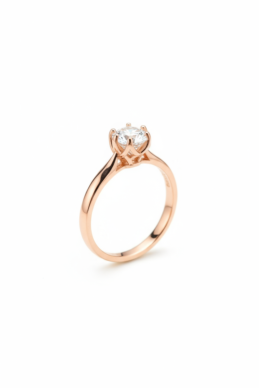 Anillo Magnolia con Moissanita 1.0ct Mod.15900