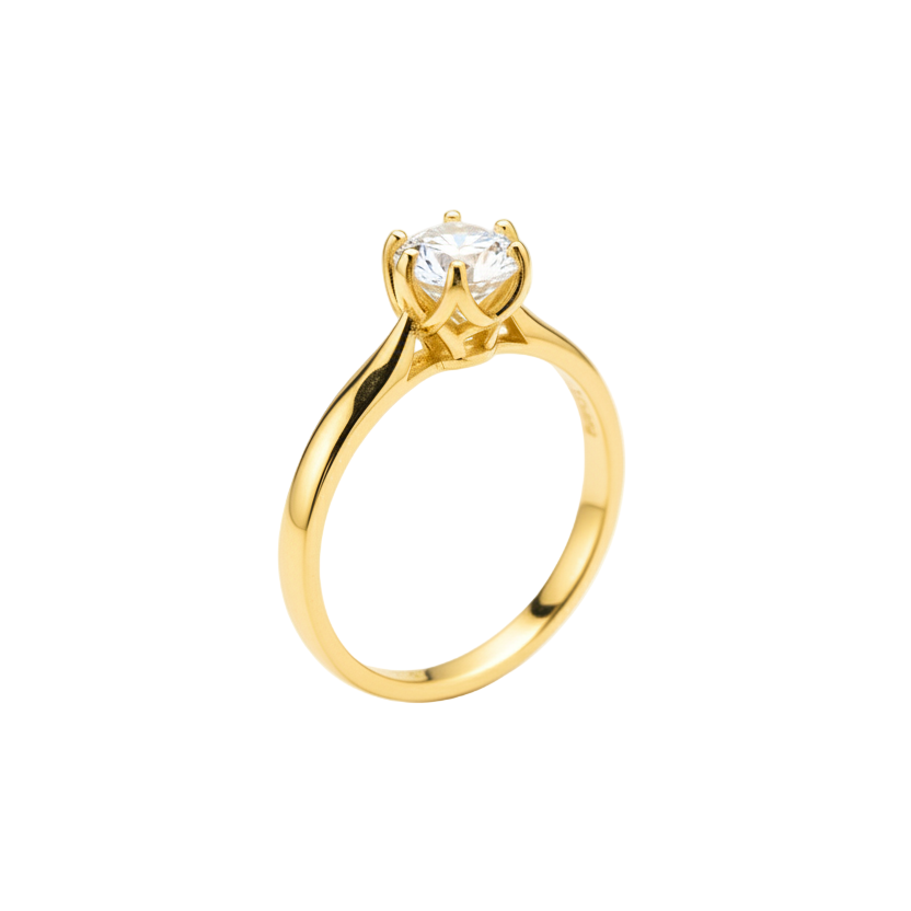Anillo Magnolia en oro 1.00 ct