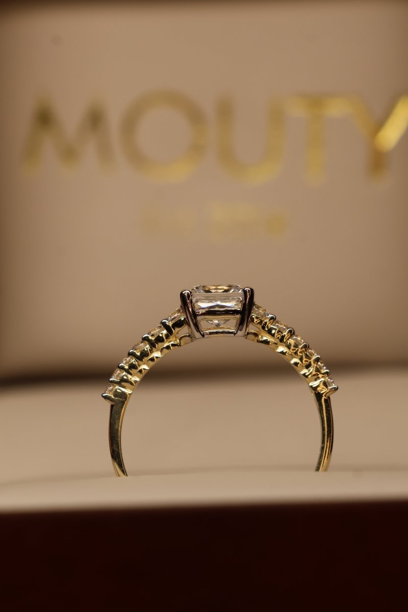 Anillo Violeta en Oro - Mouty Joyería