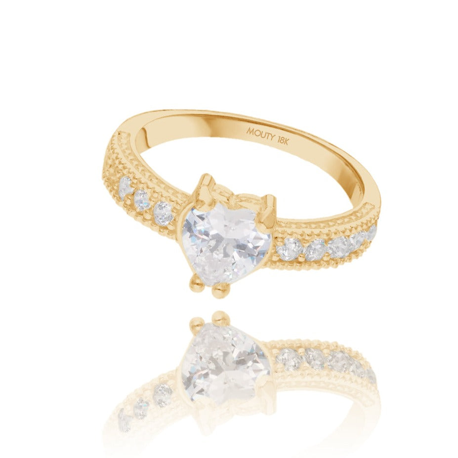 Anillo Fanny en oro .50 ct