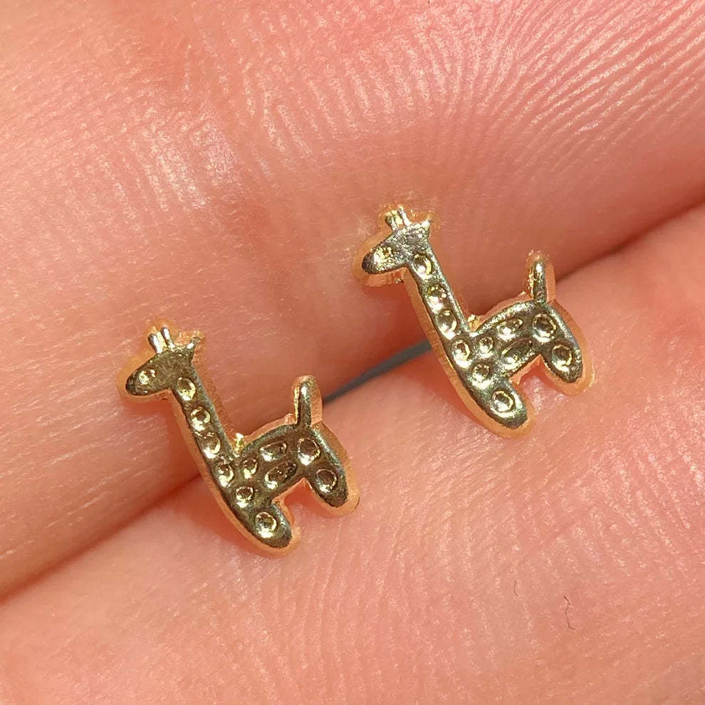 Broqueles Jirafa en Oro Amarillo 10k Cod.BRO226 8mm