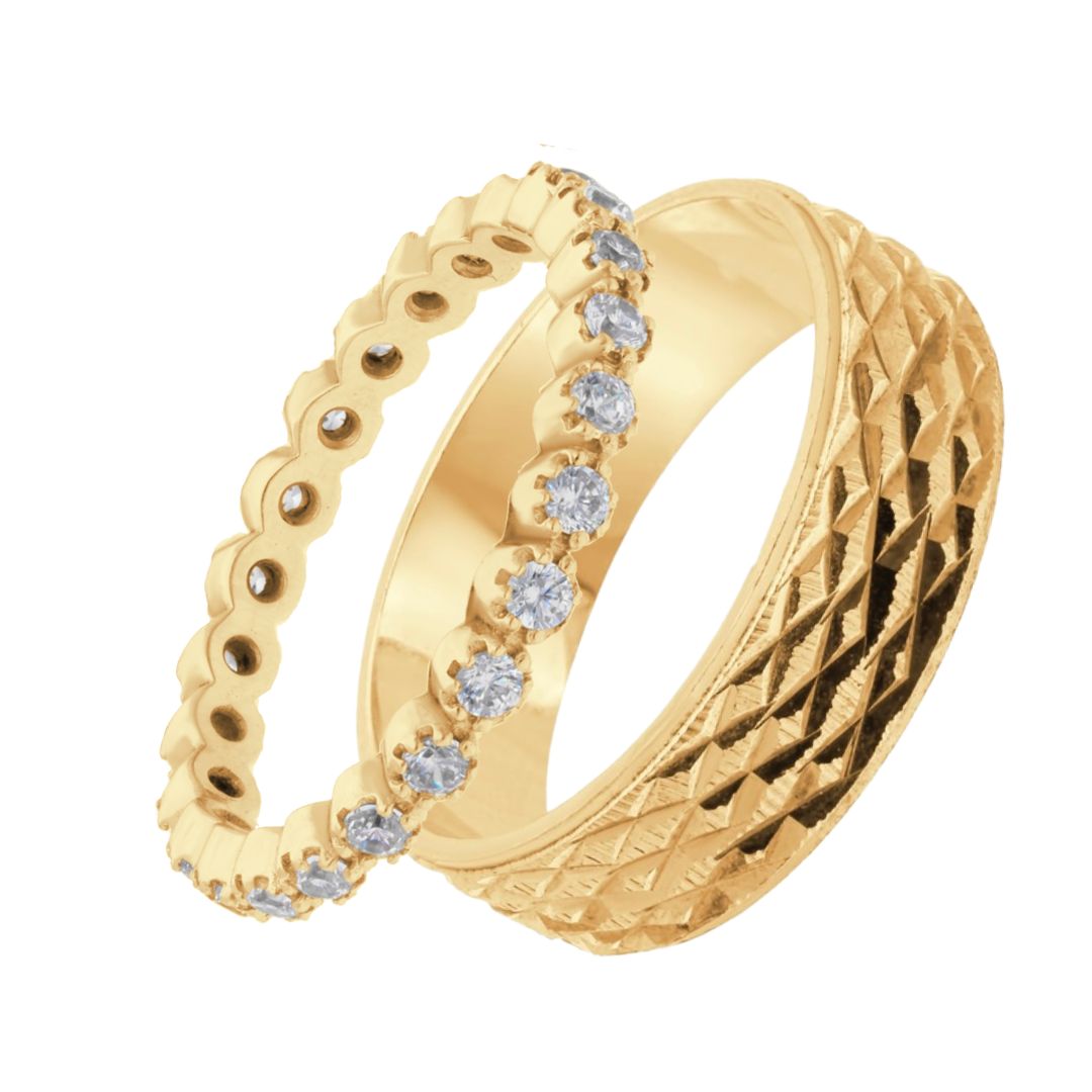 Mateo-Leah Ring Duo in 10k Yellow Gold