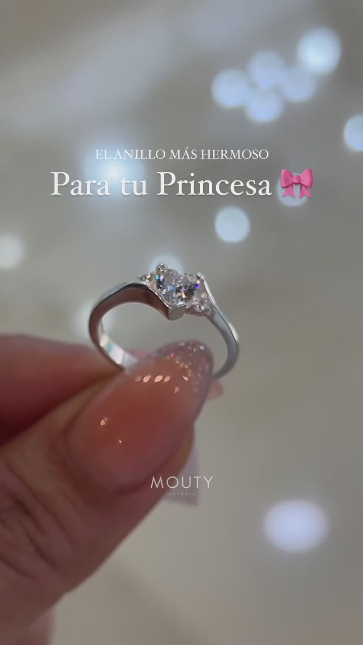 Alice ring in 10k yellow gold with zircons