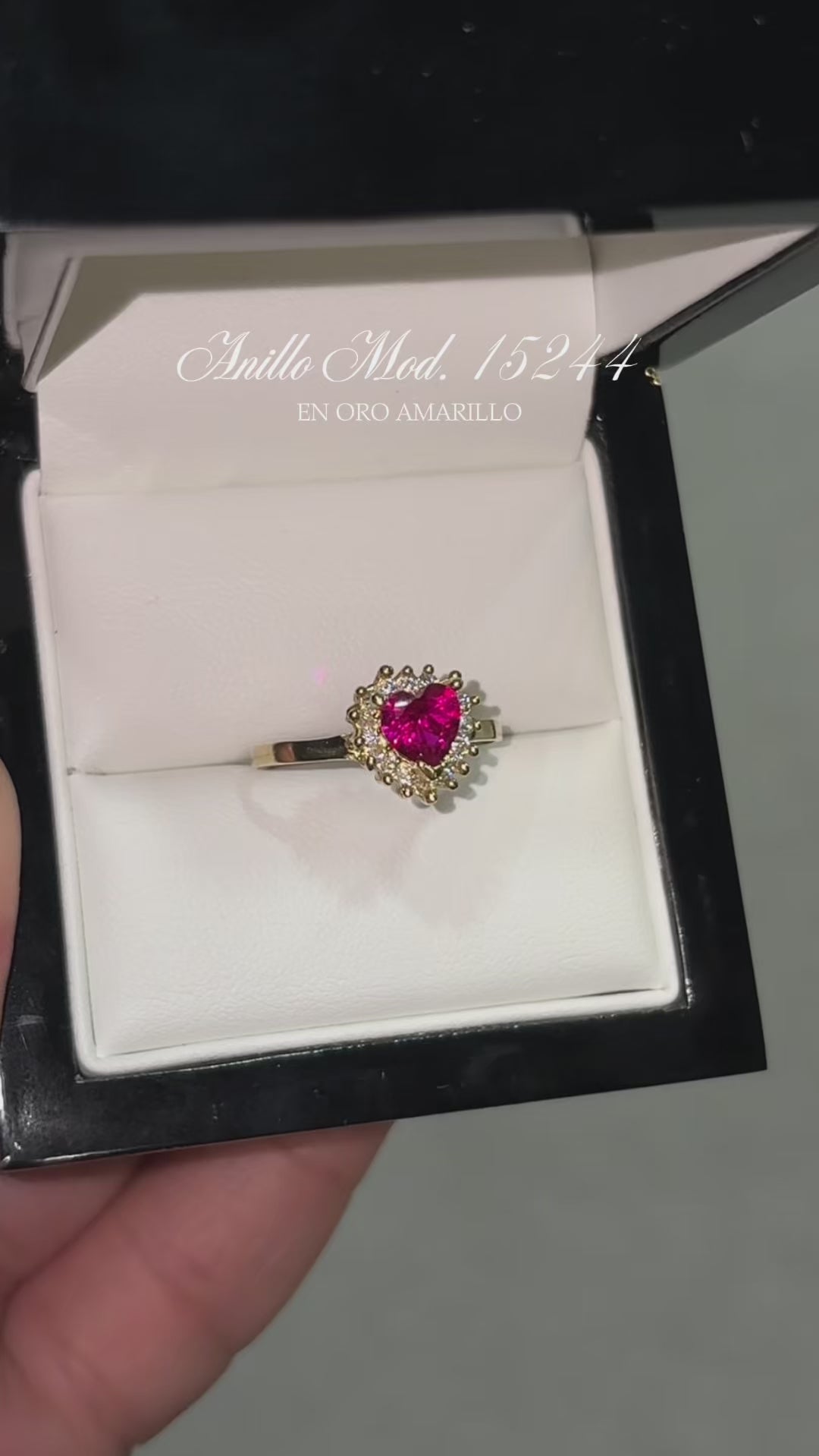 Anillo en Oro Amarillo 10k con Circonias Mod. 15244