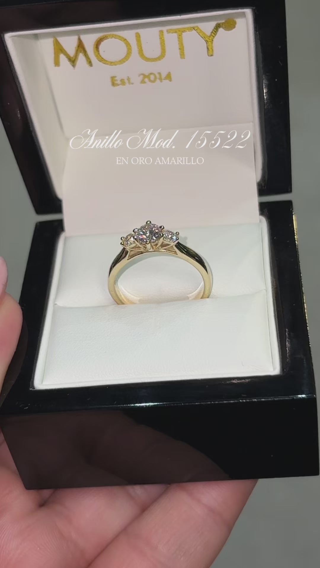Anillo Hanna en Oro Amarillo 10k con Circonias Mod. 15522