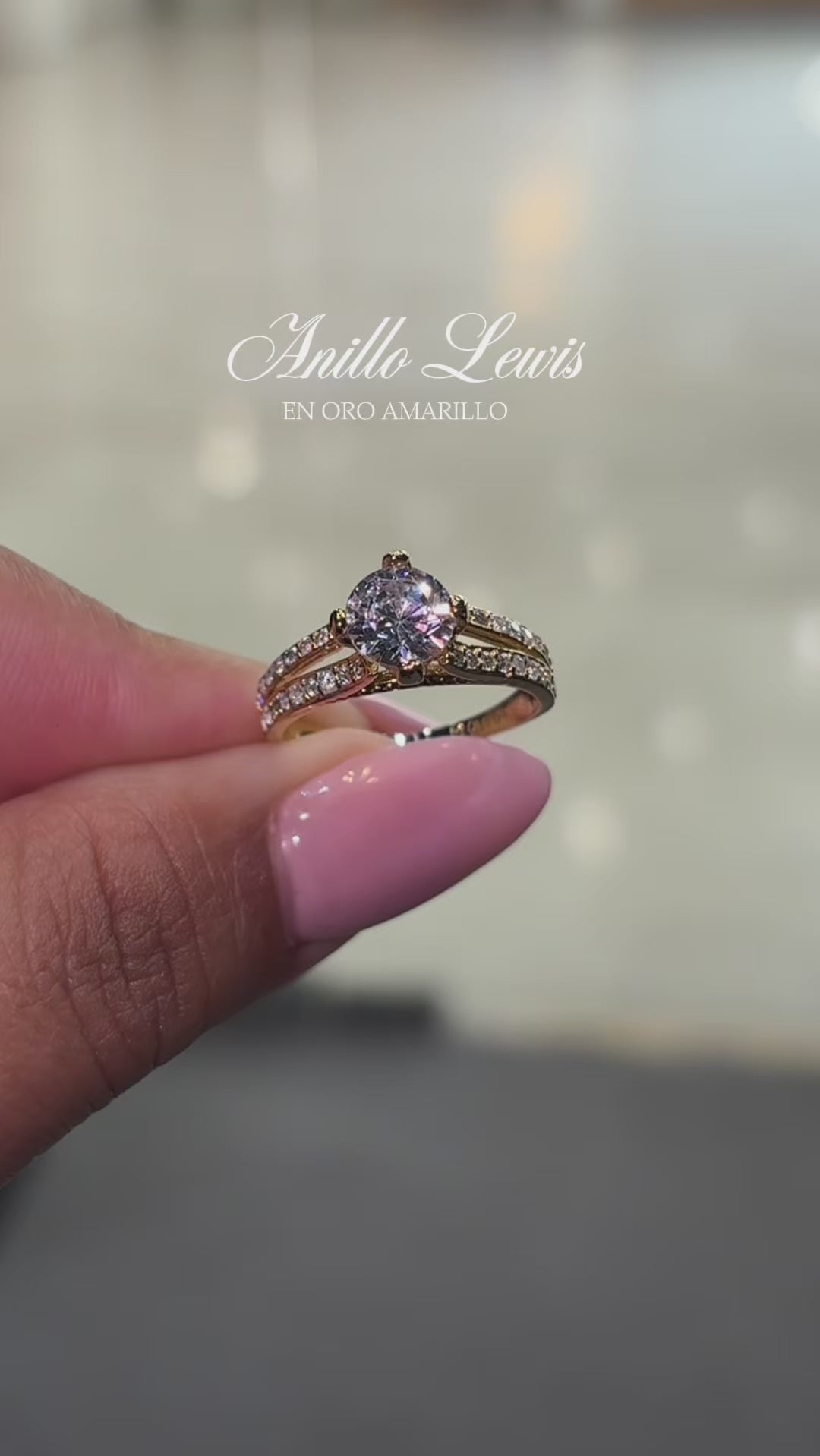 Anillo Lewis en oro 1.00 ct