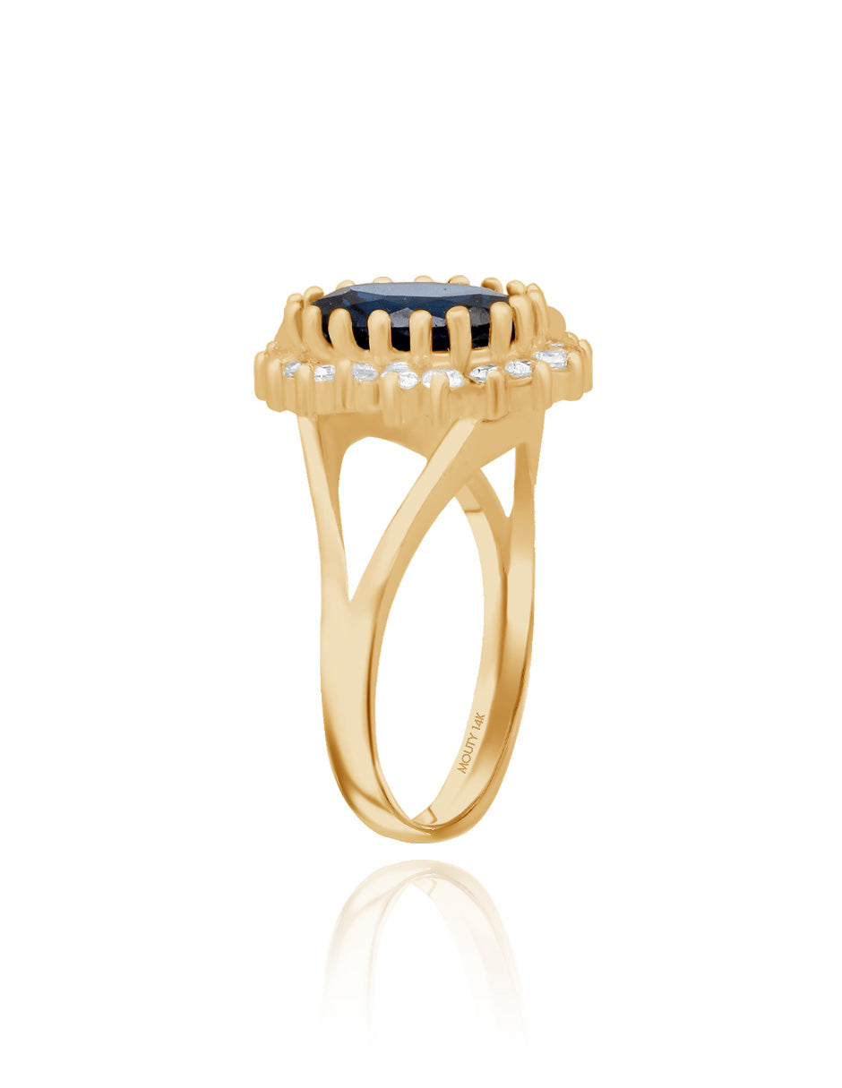 Anillo Renata en oro (Lady Di)