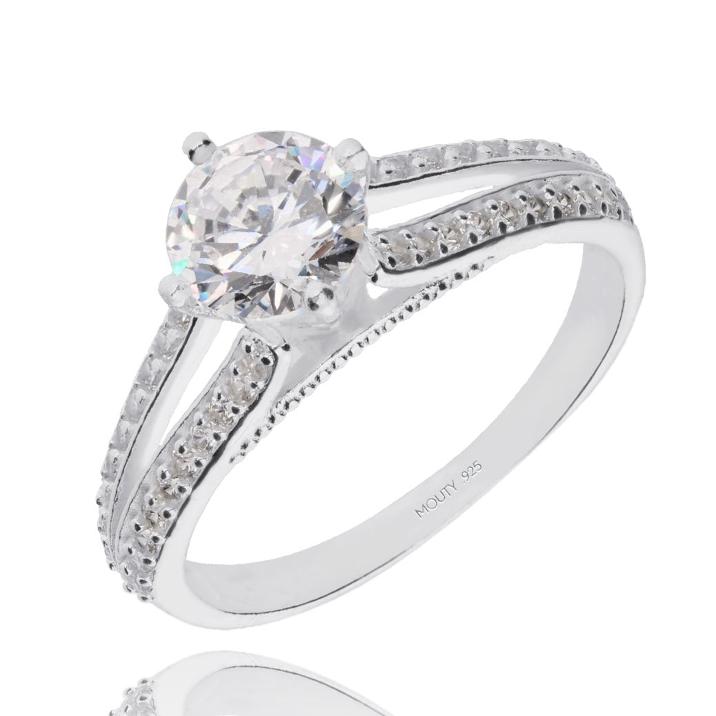 Anillo Lewis en Plata con circonias