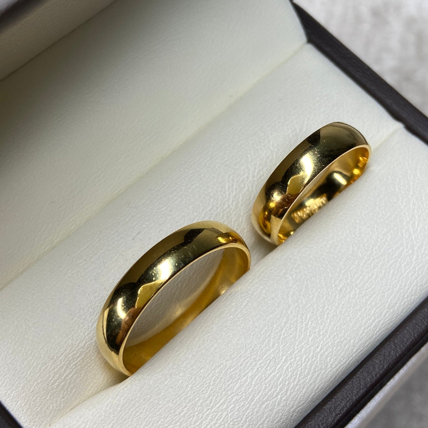 Argollas de Compromiso Julian en Plata con baño de oro amarillo