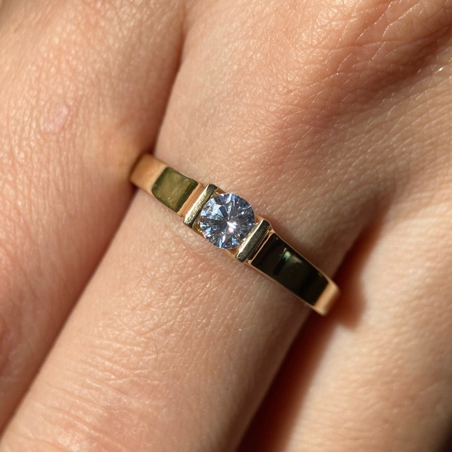 Anillo de compromiso en oro