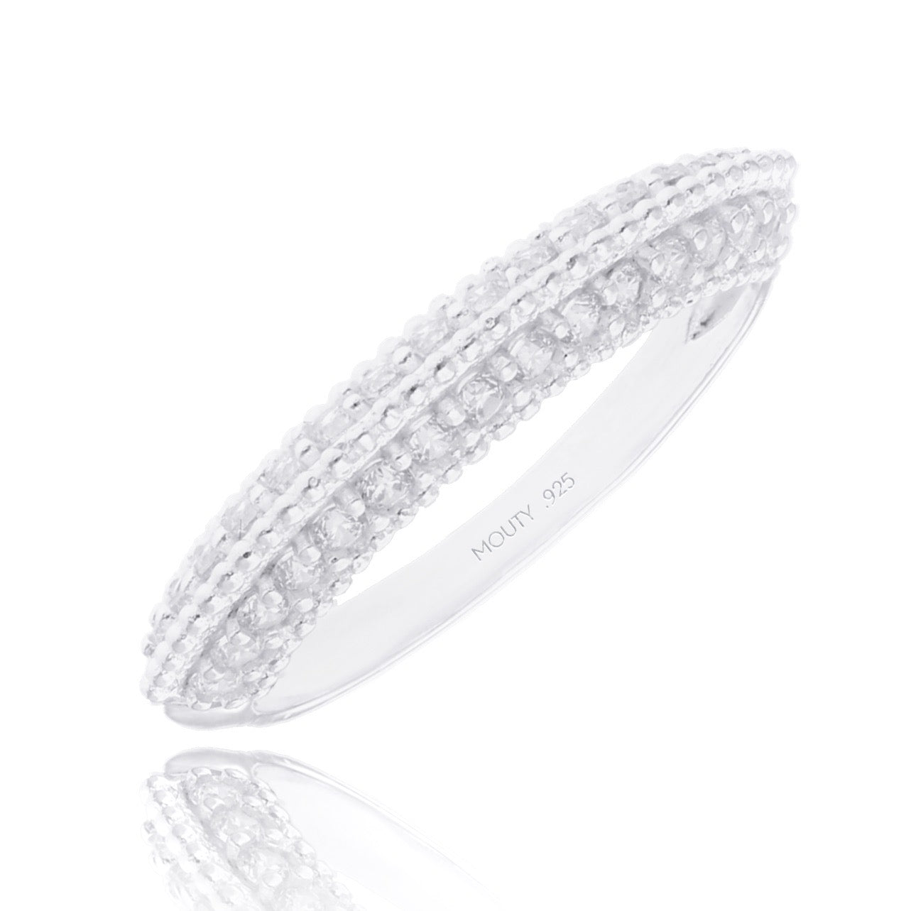 Anillo Elsie en Plata con Circonias