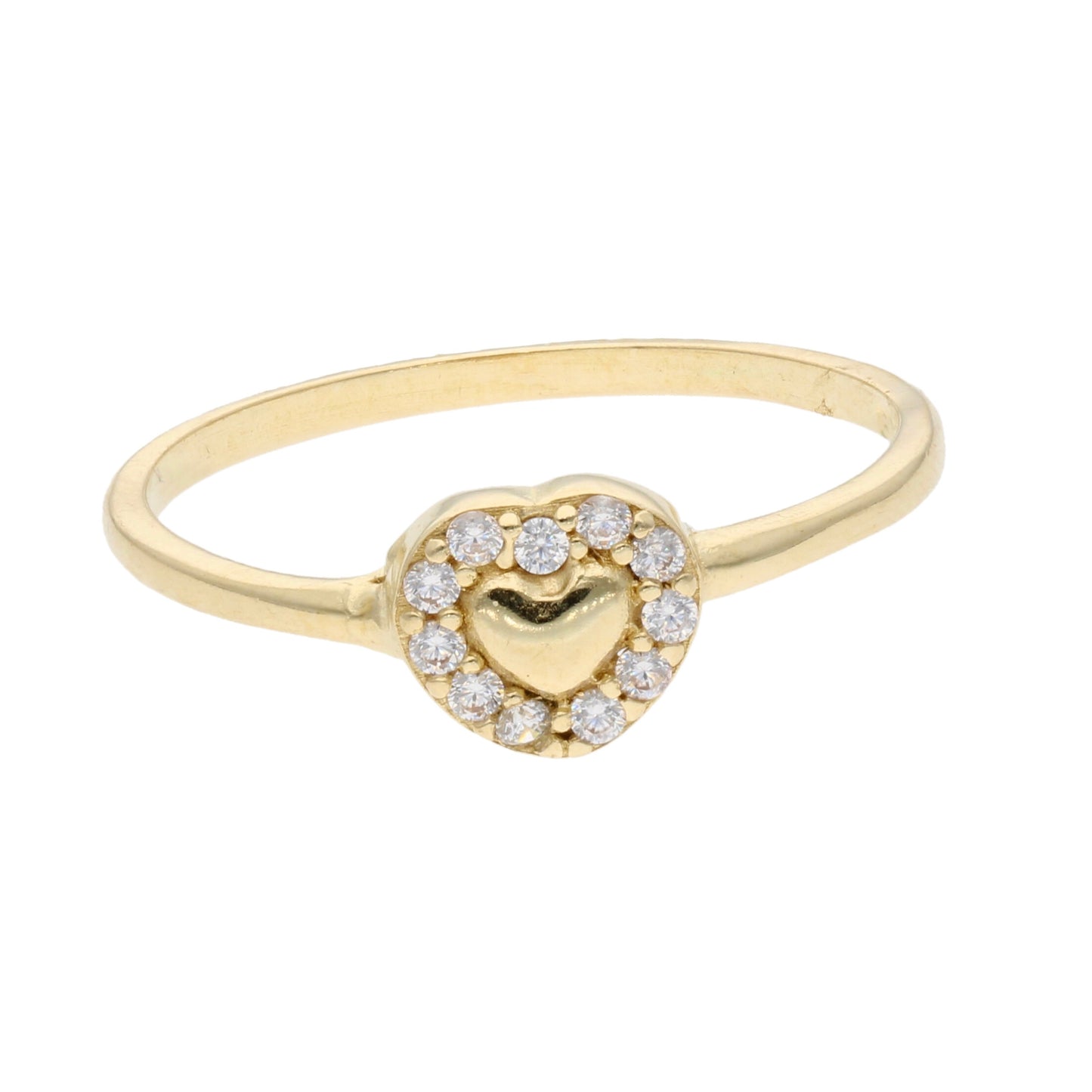 Anillo en Oro Amarillo de 10k con Circonias Cod: MAN161
