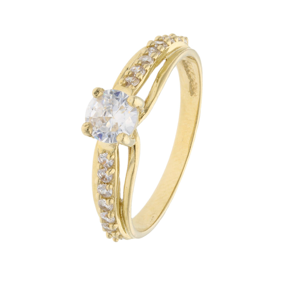 Anillo de compromiso en oro