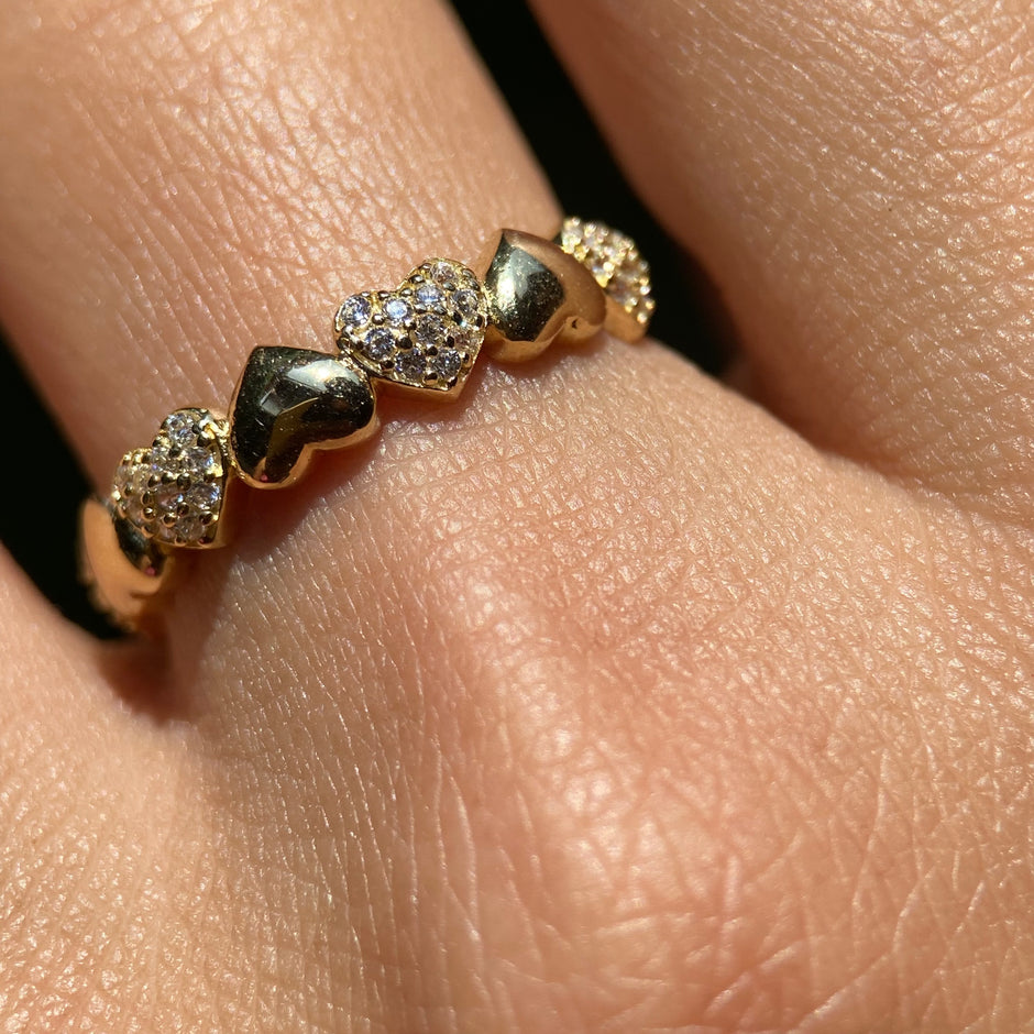 Anillo de compromiso en oro