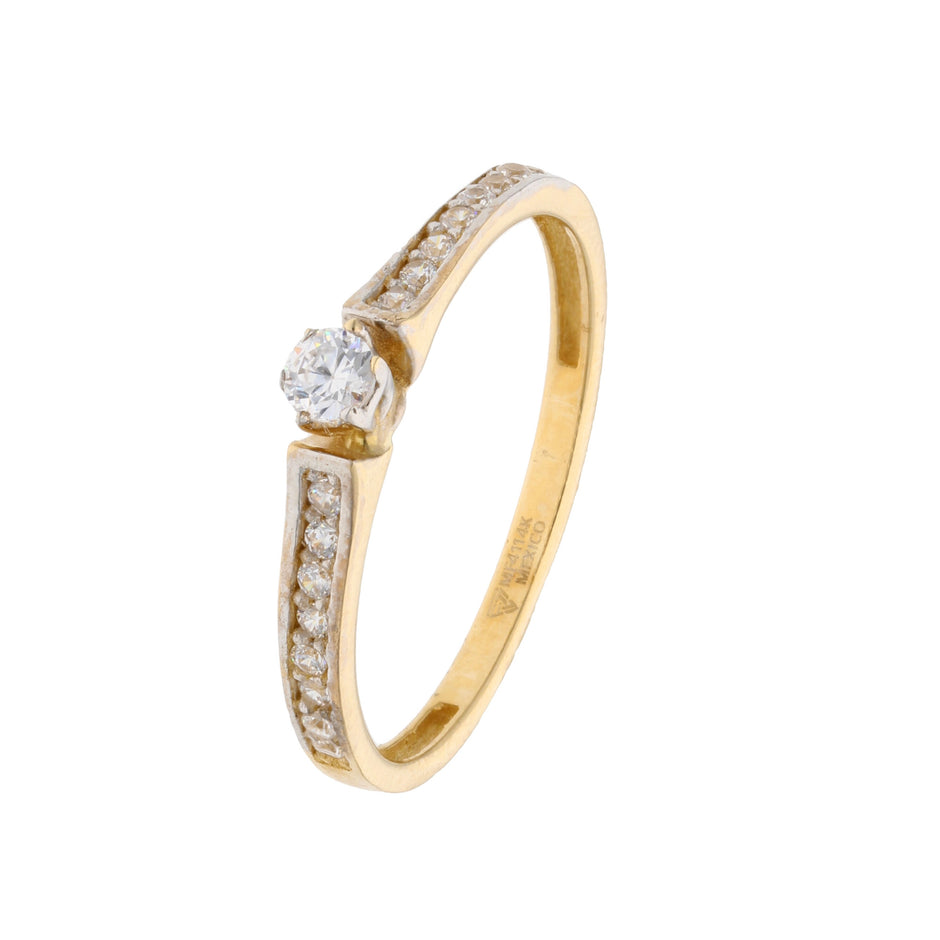 Anillo de compromiso en oro
