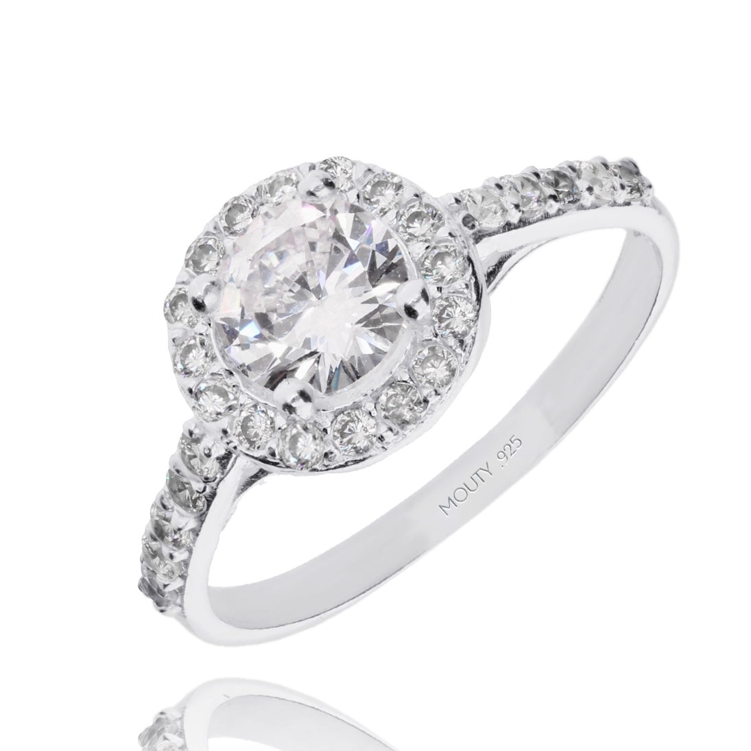 Anillo Adelaide en Plata con Circonias