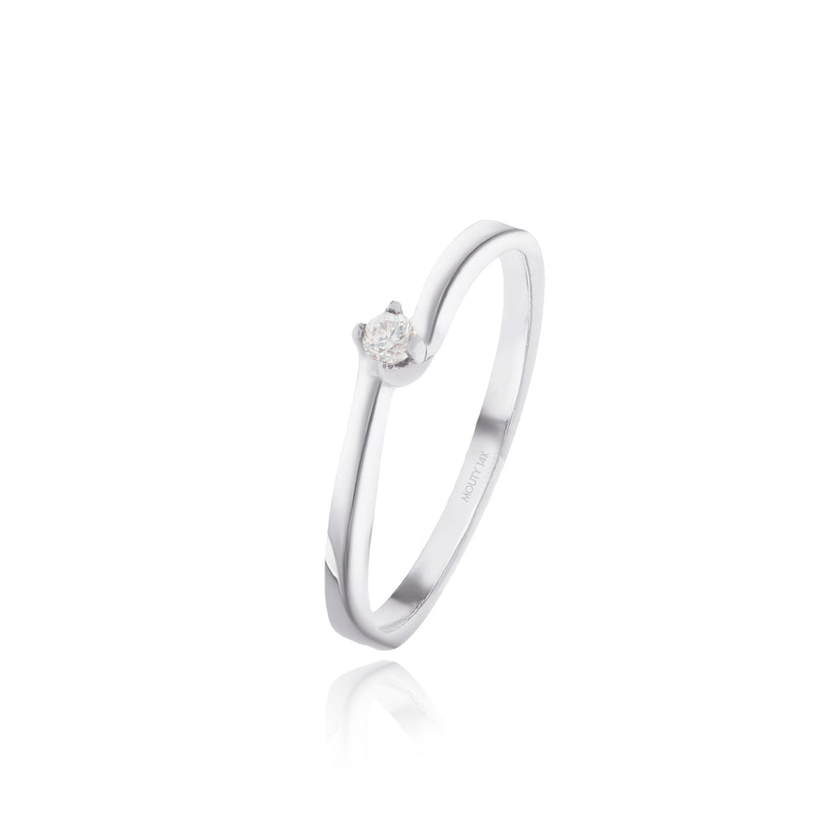 Anillo de compromiso en oro