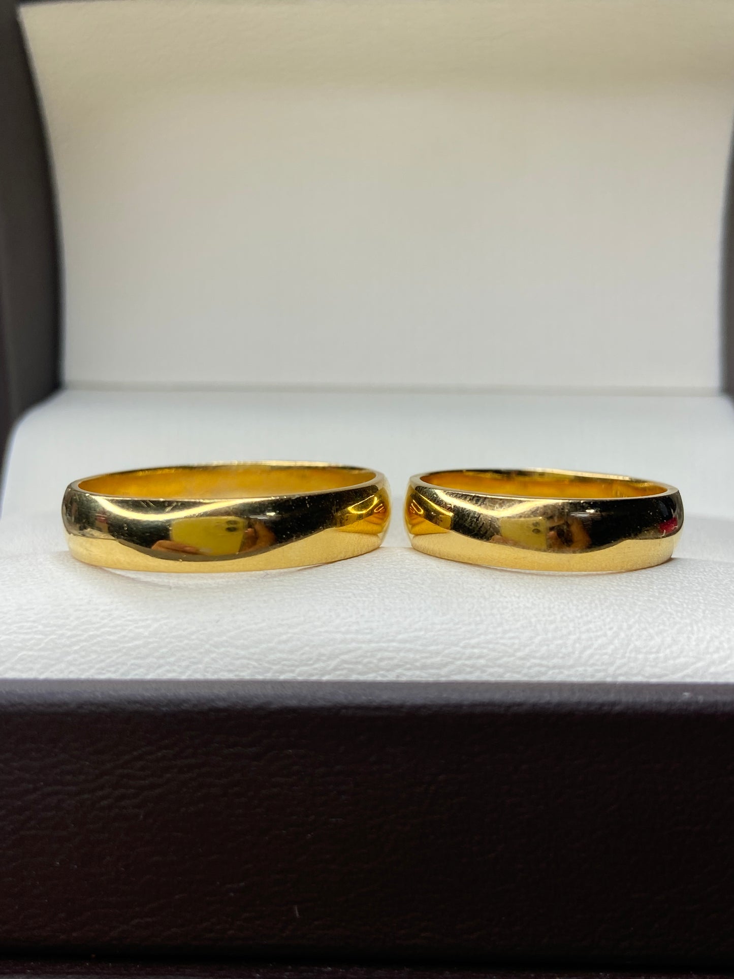 Argollas de Compromiso Julian en Plata con baño de oro amarillo