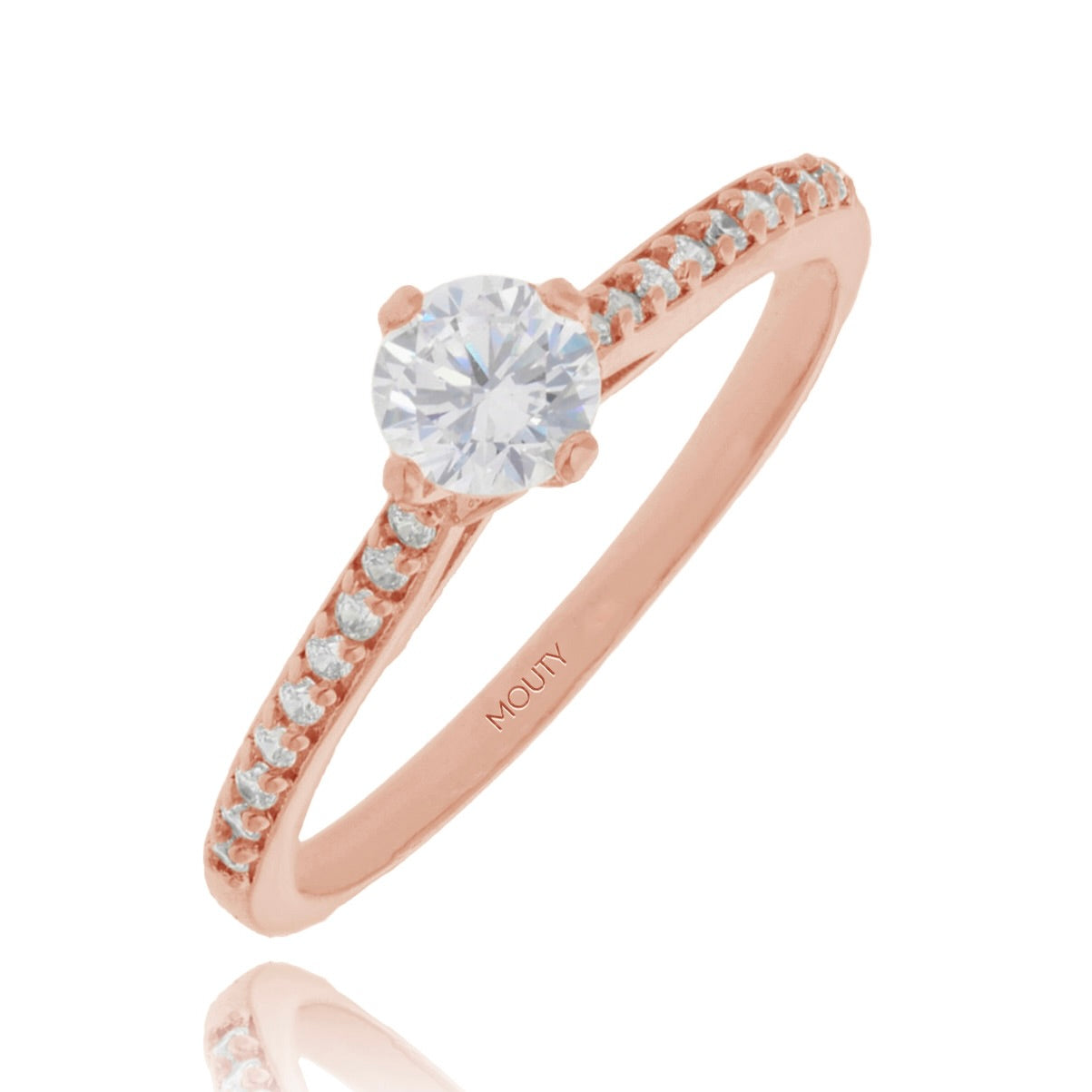 Anillo Arnel en Plata con Baño de Oro Rosa