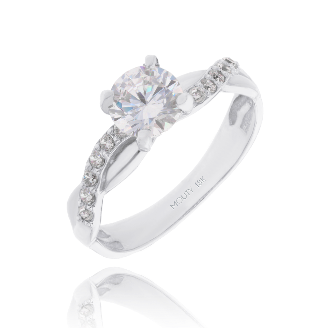Anillo Charlize en Oro con Diamantes de laboratorio 1.0 ct