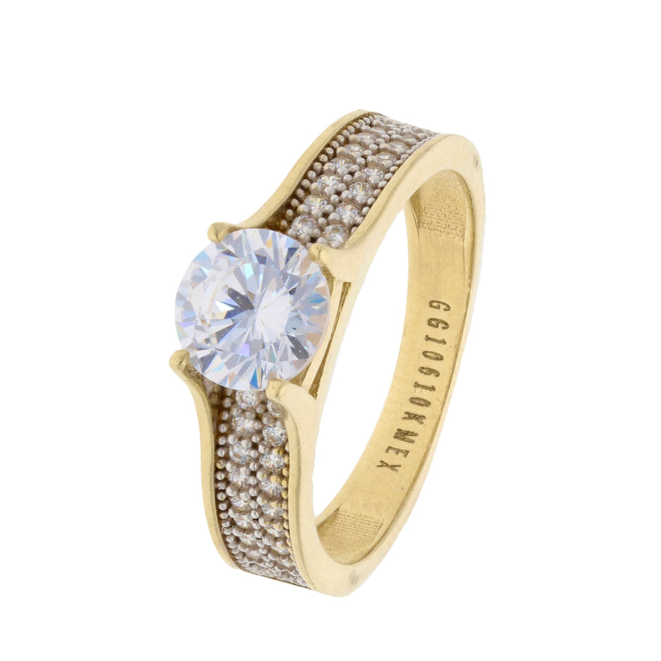 Anillo de compromiso en oro