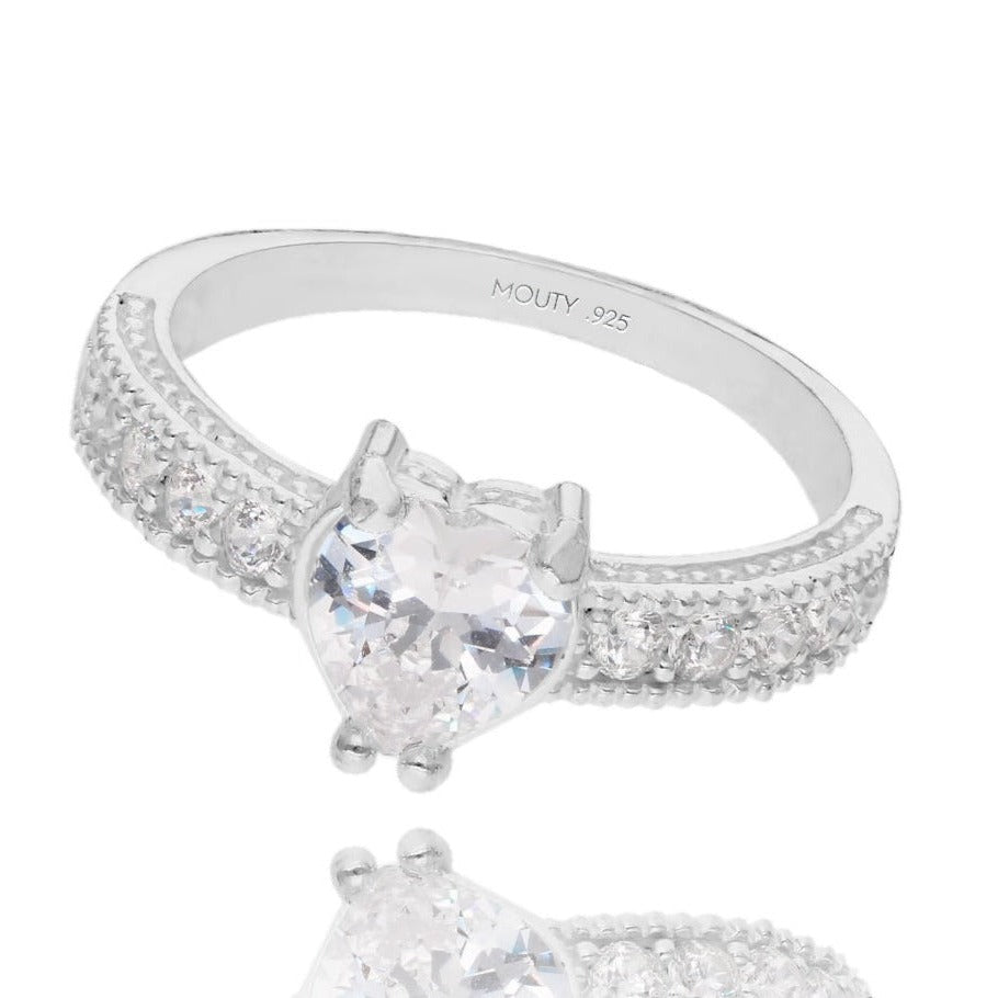 Anillo Fanny en Plata con Circonia Blanca