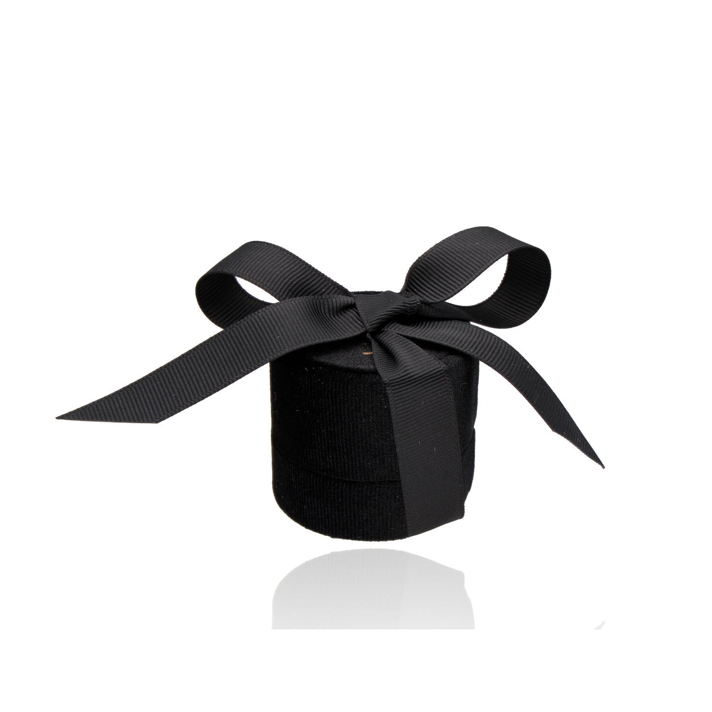 Estuche para broquel / anillo de terciopelo color negro (no incluye joya)