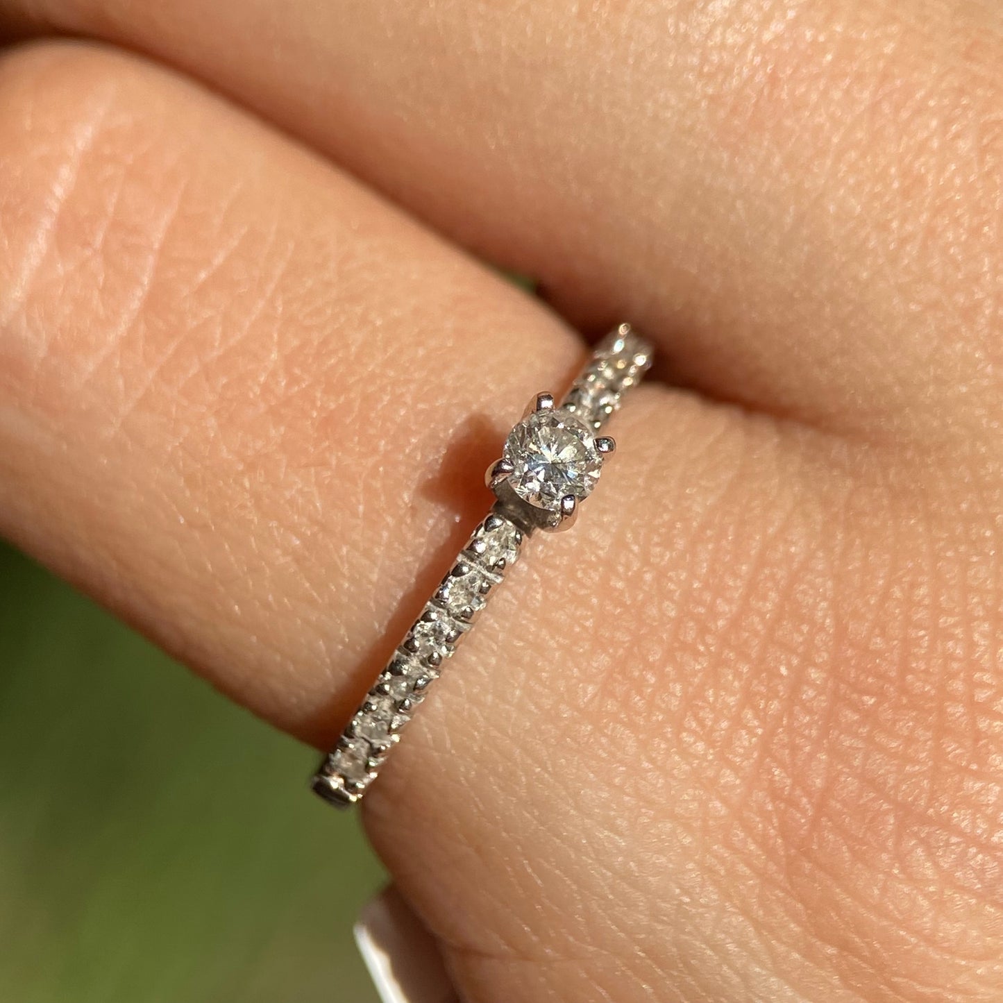 Anillo OF1544 en Oro Blanco de 14k con Diamantes naturales C .10 L .10 cts