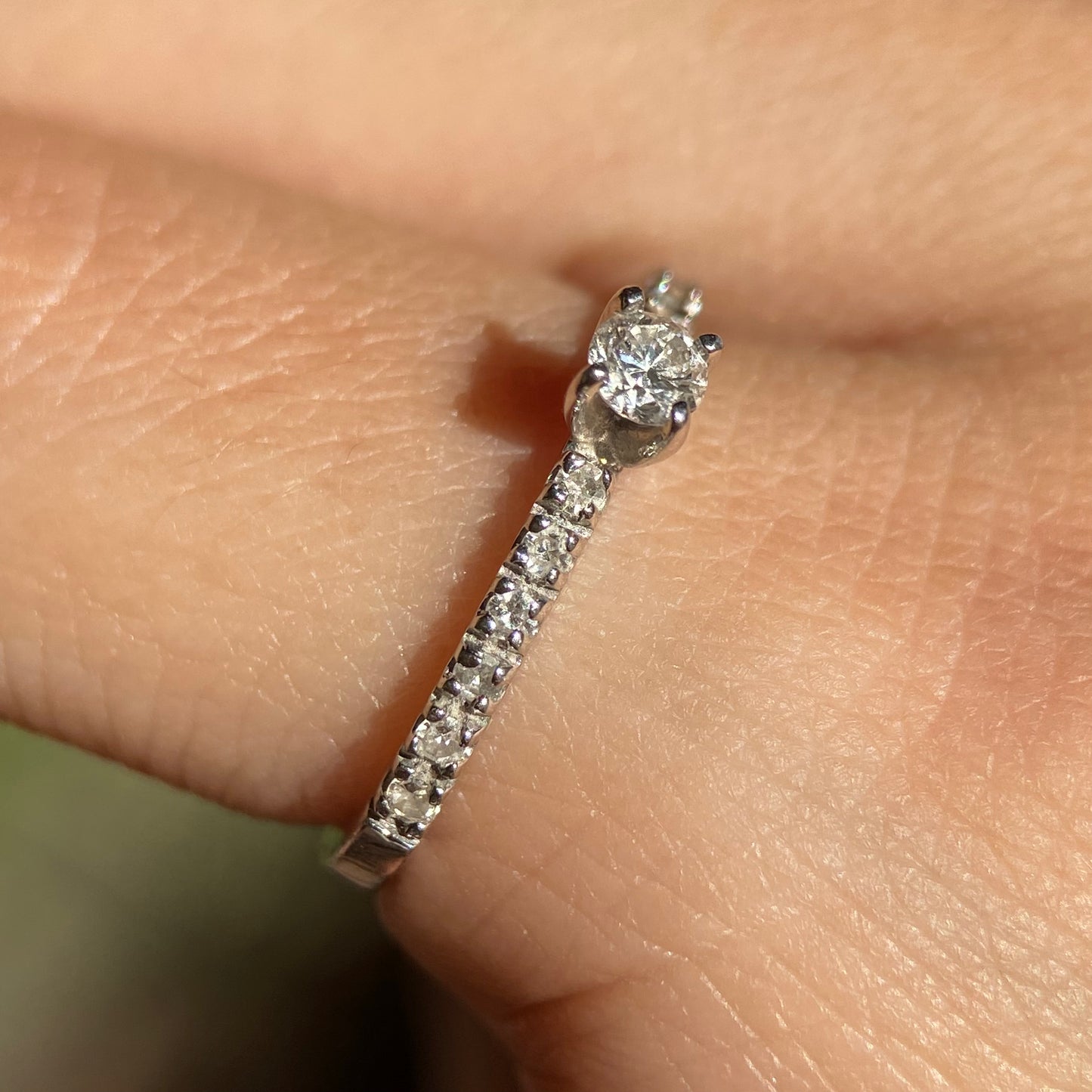 Anillo OF1544 en Oro Blanco de 14k con Diamantes naturales C .10 L .10 cts