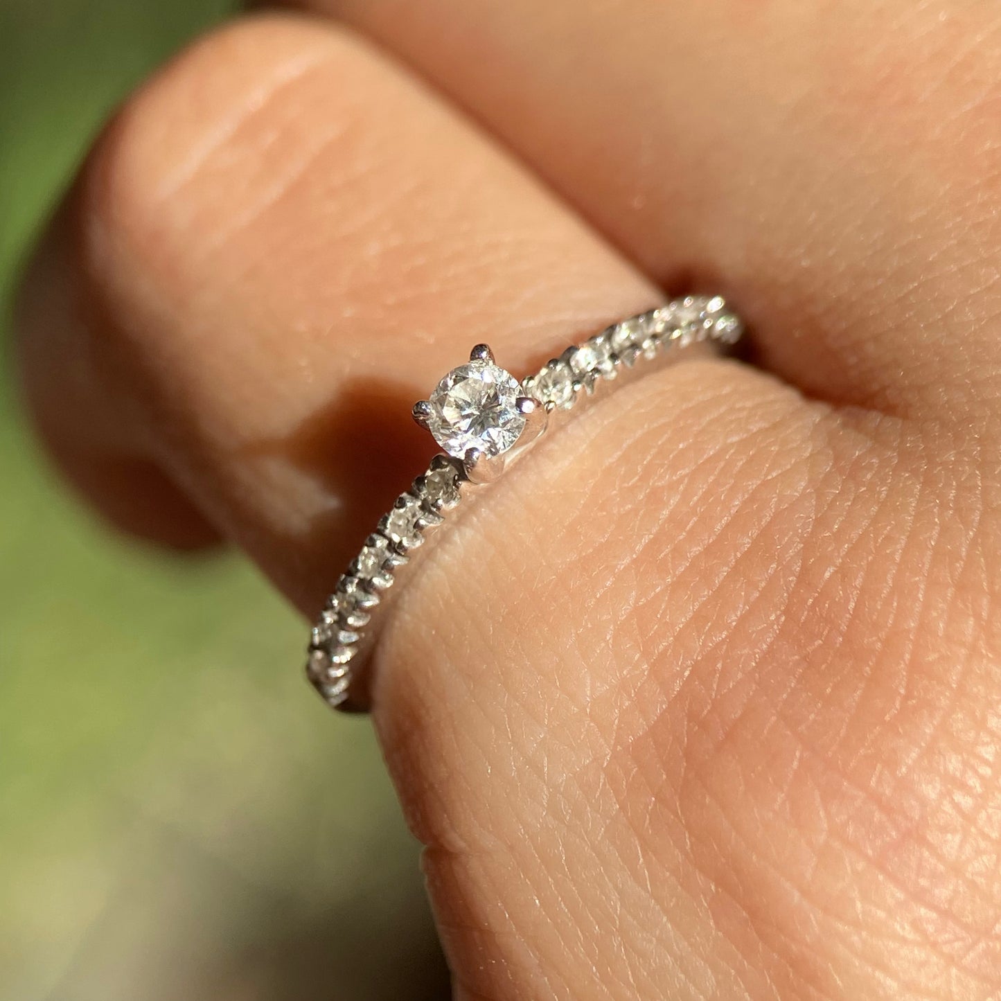 Anillo OF1544 en Oro Blanco de 14k con Diamantes naturales C .10 L .10 cts