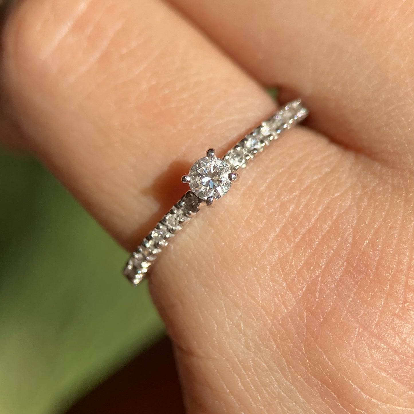 Anillo OF1544 en Oro Blanco de 14k con Diamantes naturales C .10 L .10 cts