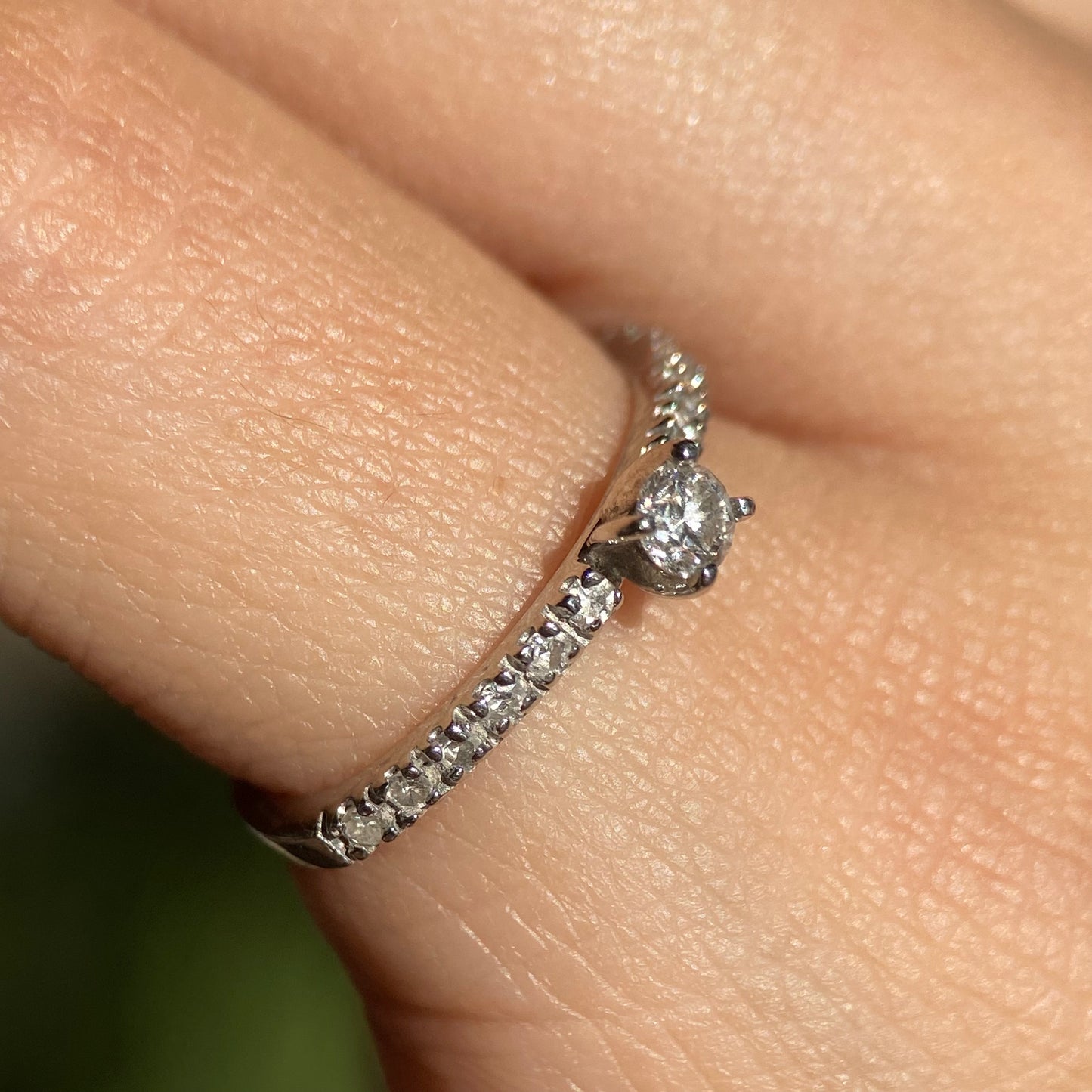 Anillo OF1544 en Oro Blanco de 14k con Diamantes naturales C .10 L .10 cts