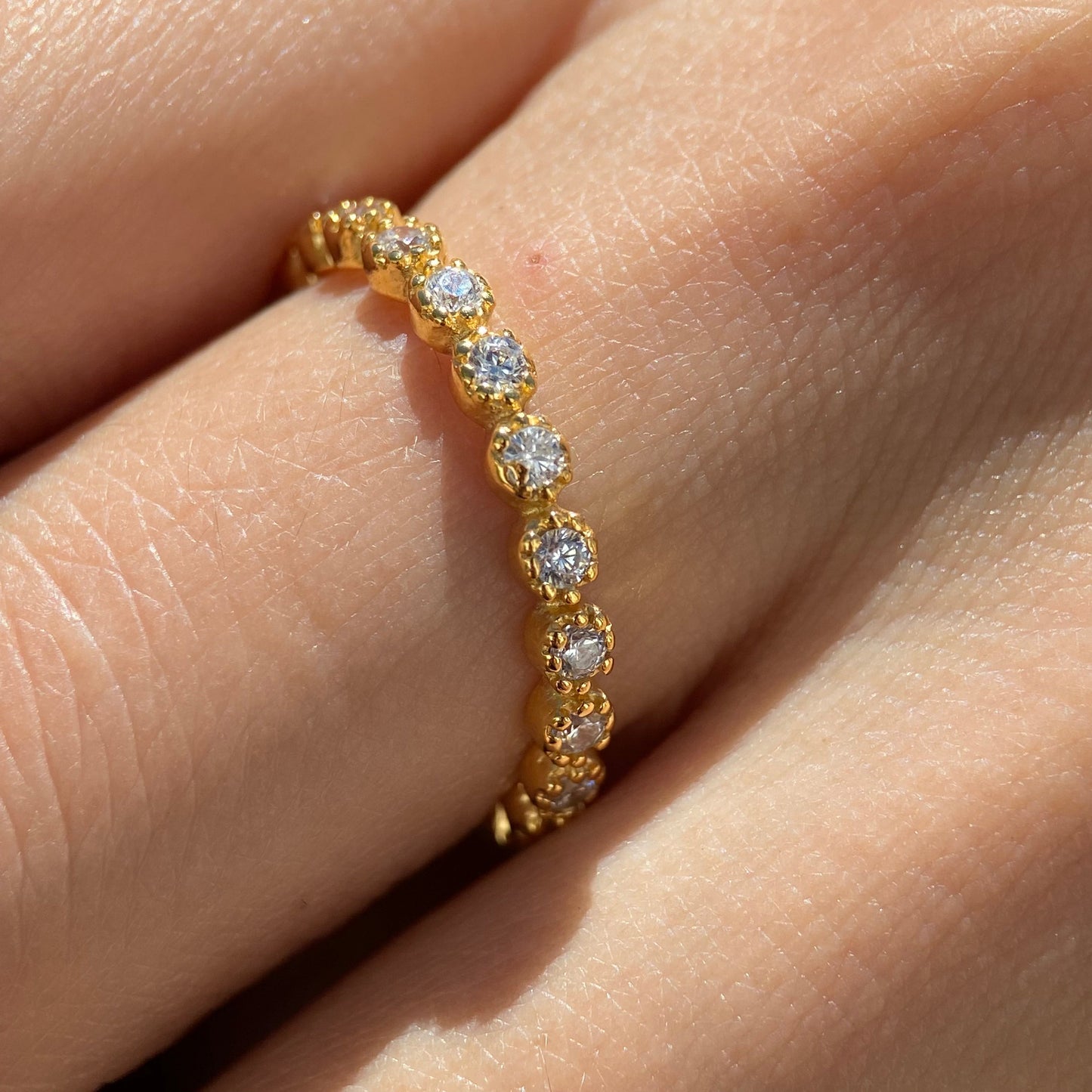 Leah churumbela ring in 10k yellow gold