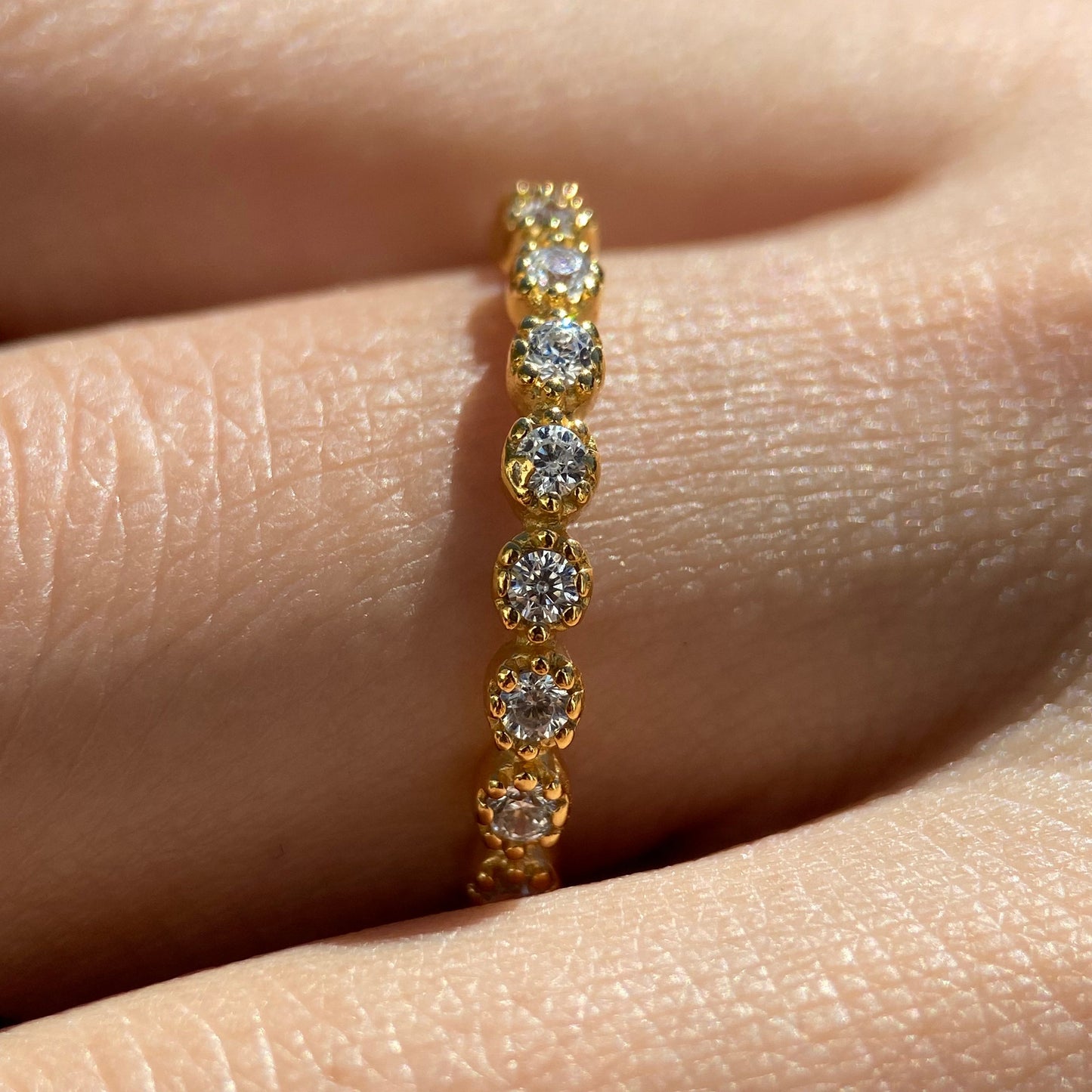 Leah churumbela ring in 10k yellow gold