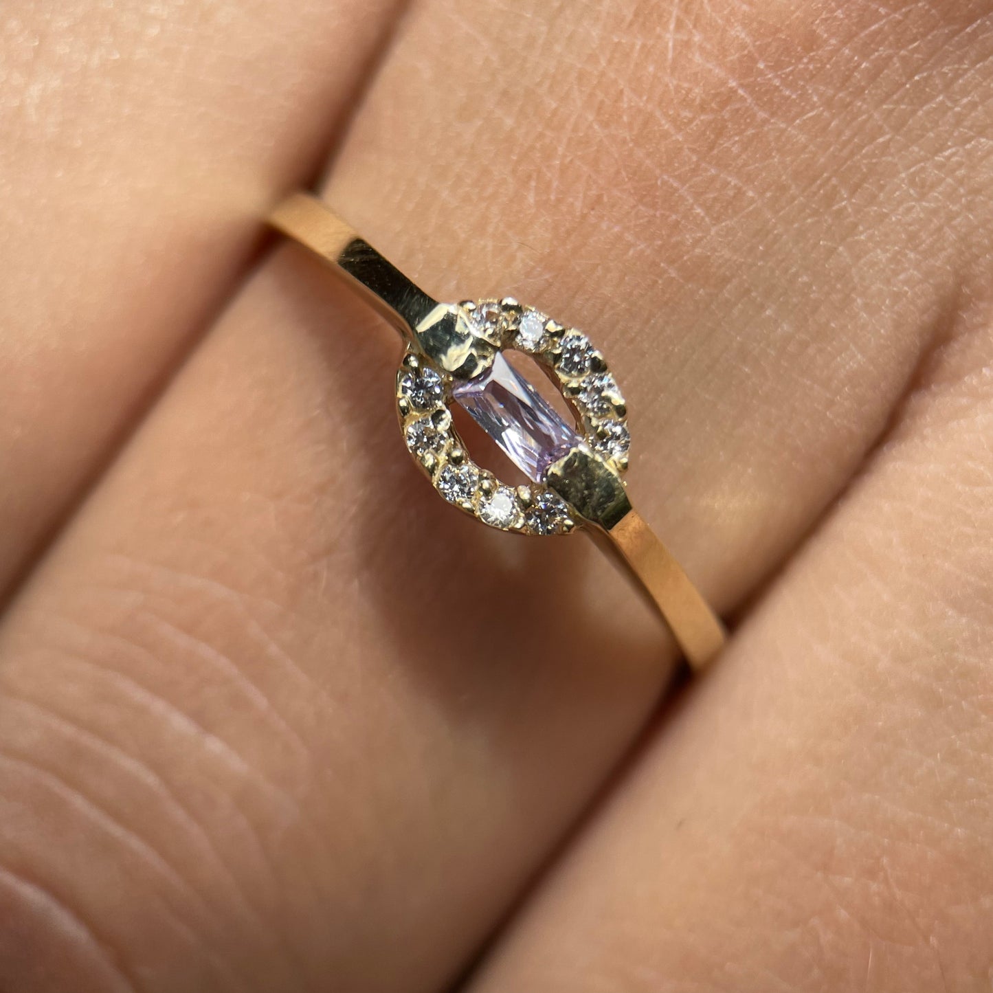Anillo en Oro Amarillo de 10k con Circonia Blanca Cod: MAN186