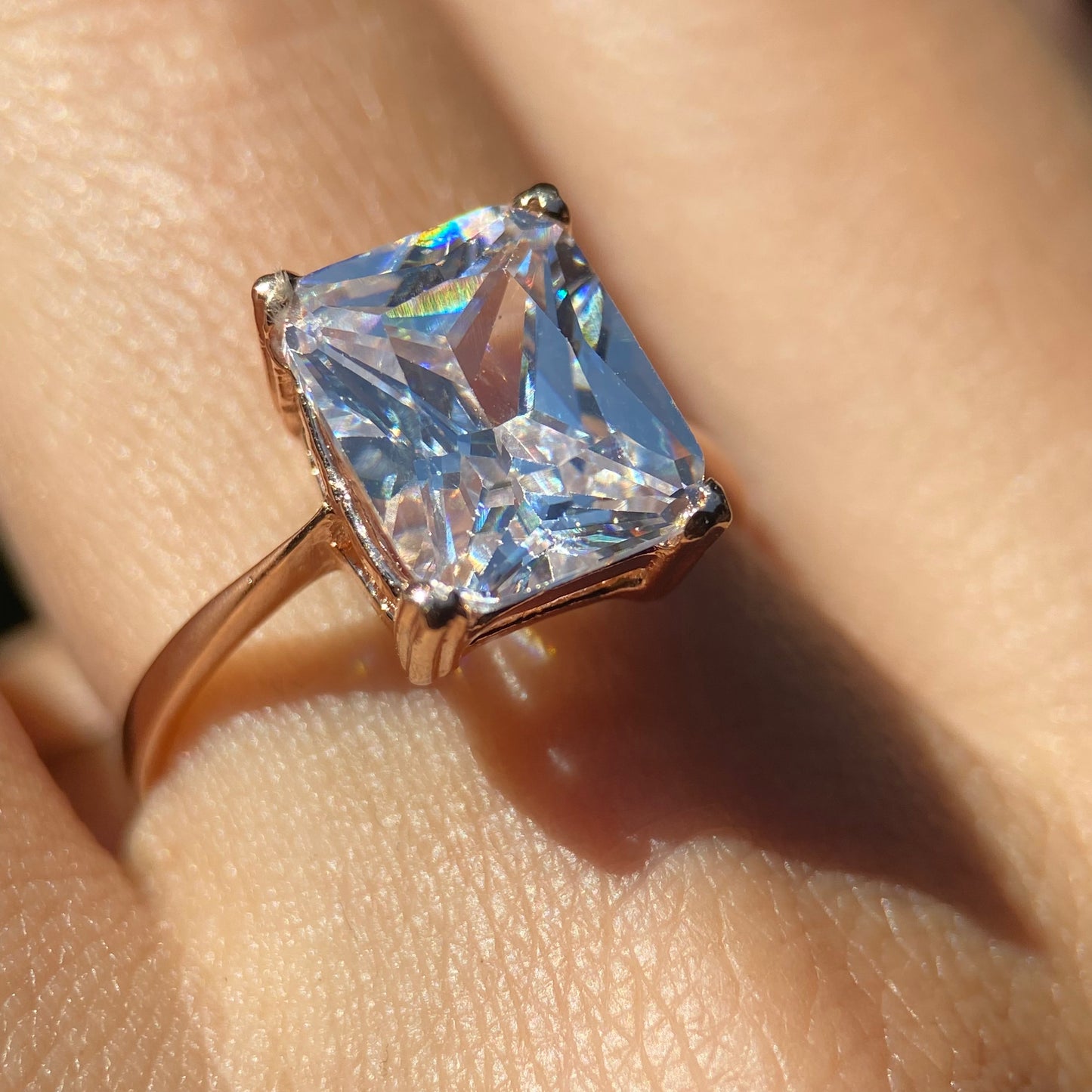 Anillo Christine en Plata con Baño de Oro Rosa