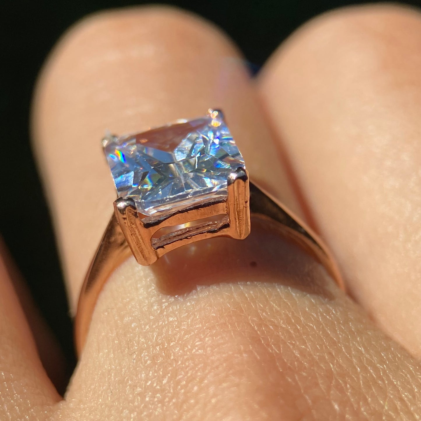 Anillo Christine en Plata con Baño de Oro Rosa