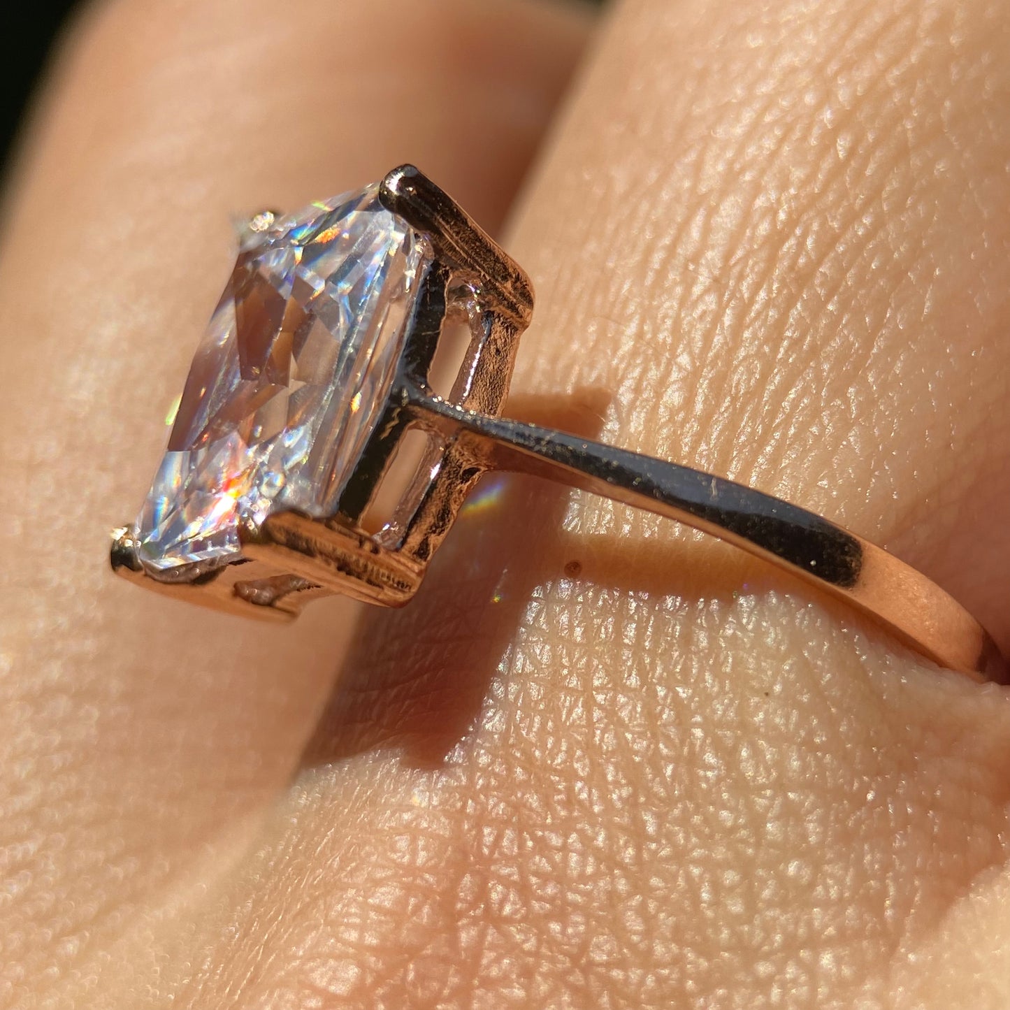 Anillo Christine en Plata con Baño de Oro Rosa