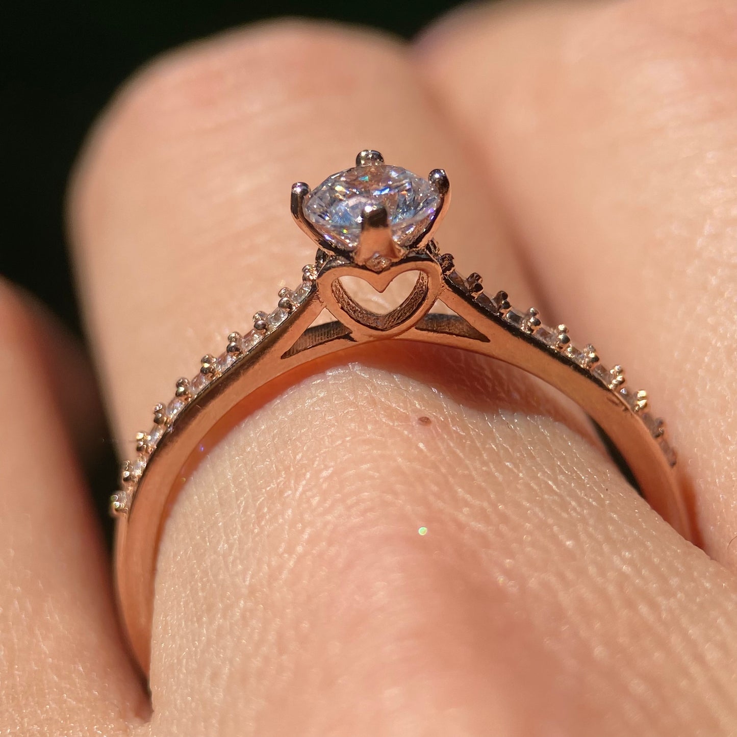 Anillo Arnel en Plata con Baño de Oro Rosa