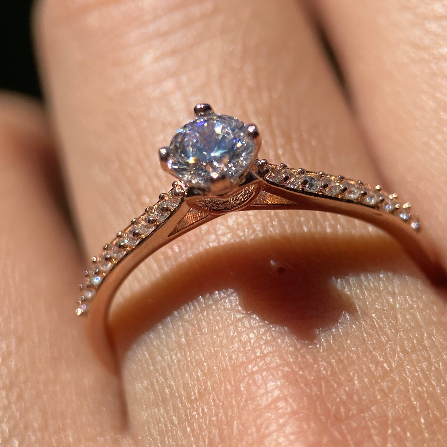 Anillo Arnel en Plata con Baño de Oro Rosa