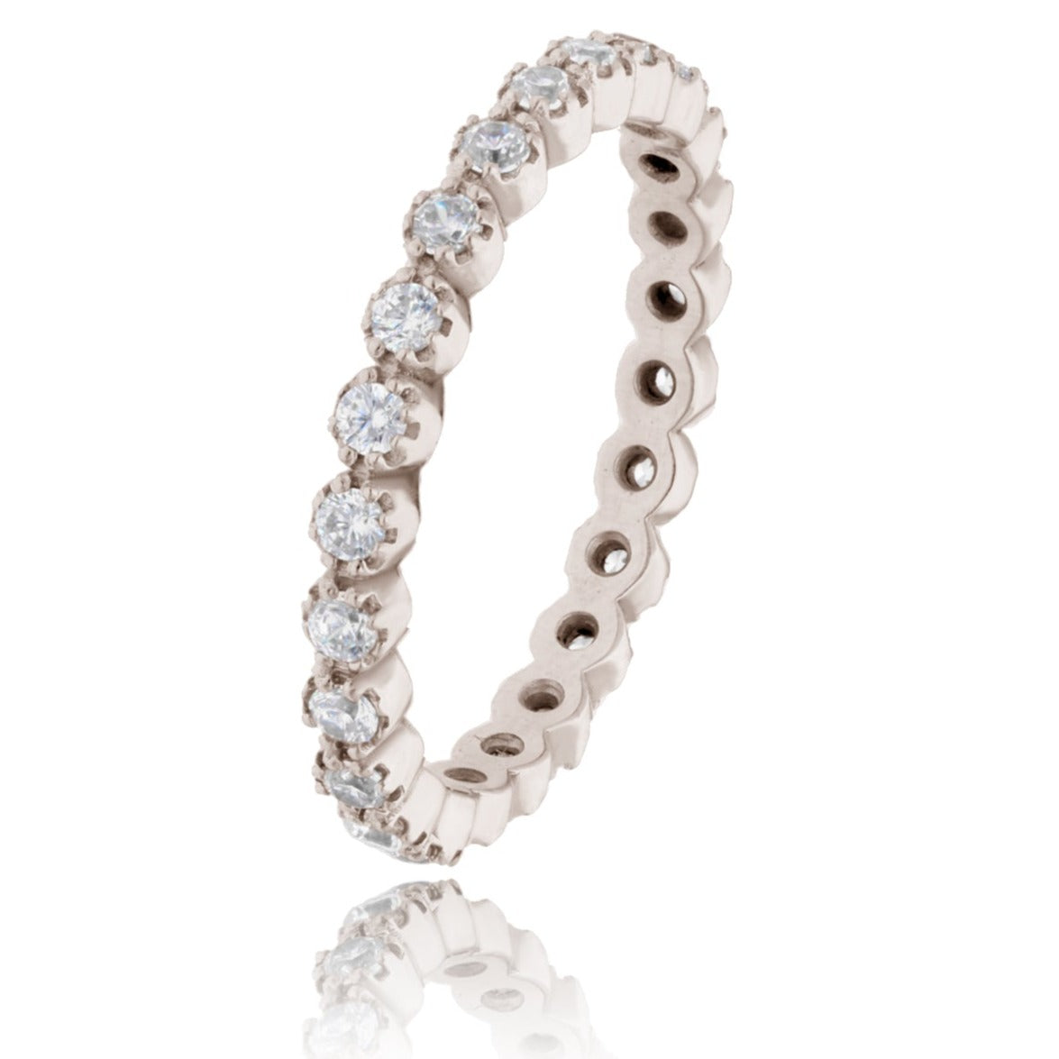 Anillo Churumbela Leah en Oro Blanco de 14k