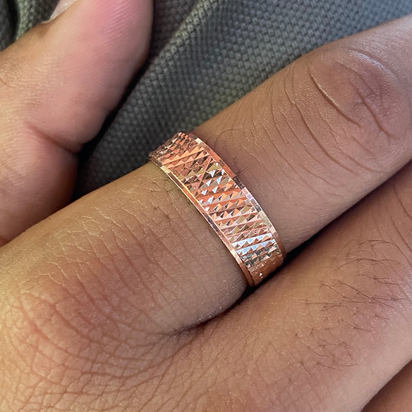 Argolla Liam en Plata con Baño de Oro Rosa