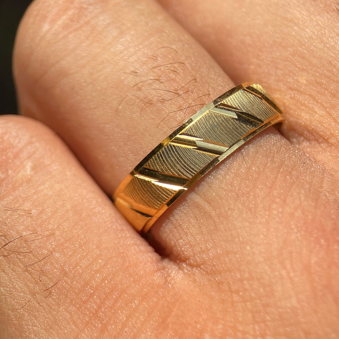 Dúo de Anillos Richard-Amour en Plata con Baño de Oro Amarillo